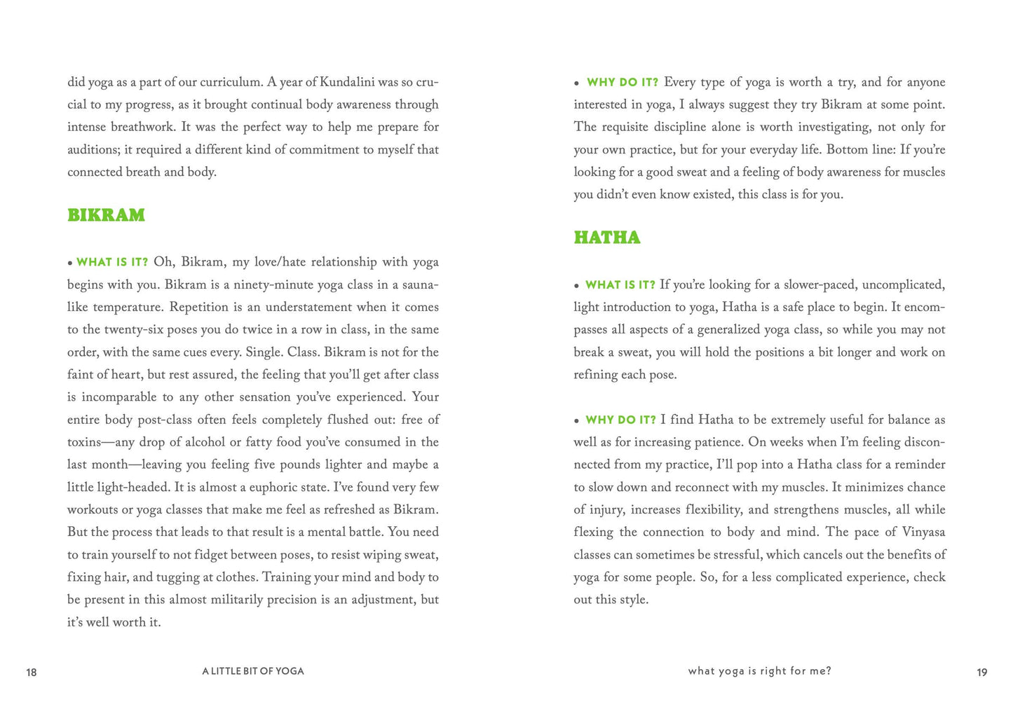 A Little Bit of Yoga: An Introduction to Postures & Practice