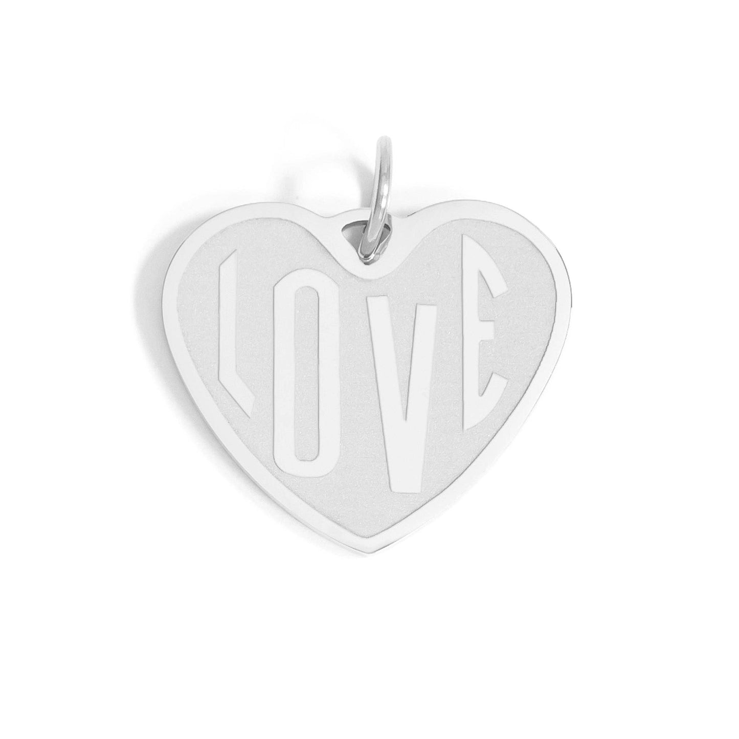 18K Gold PVD Stainless Steel Heart Love Charm / PDL0255: Gold / 15mm