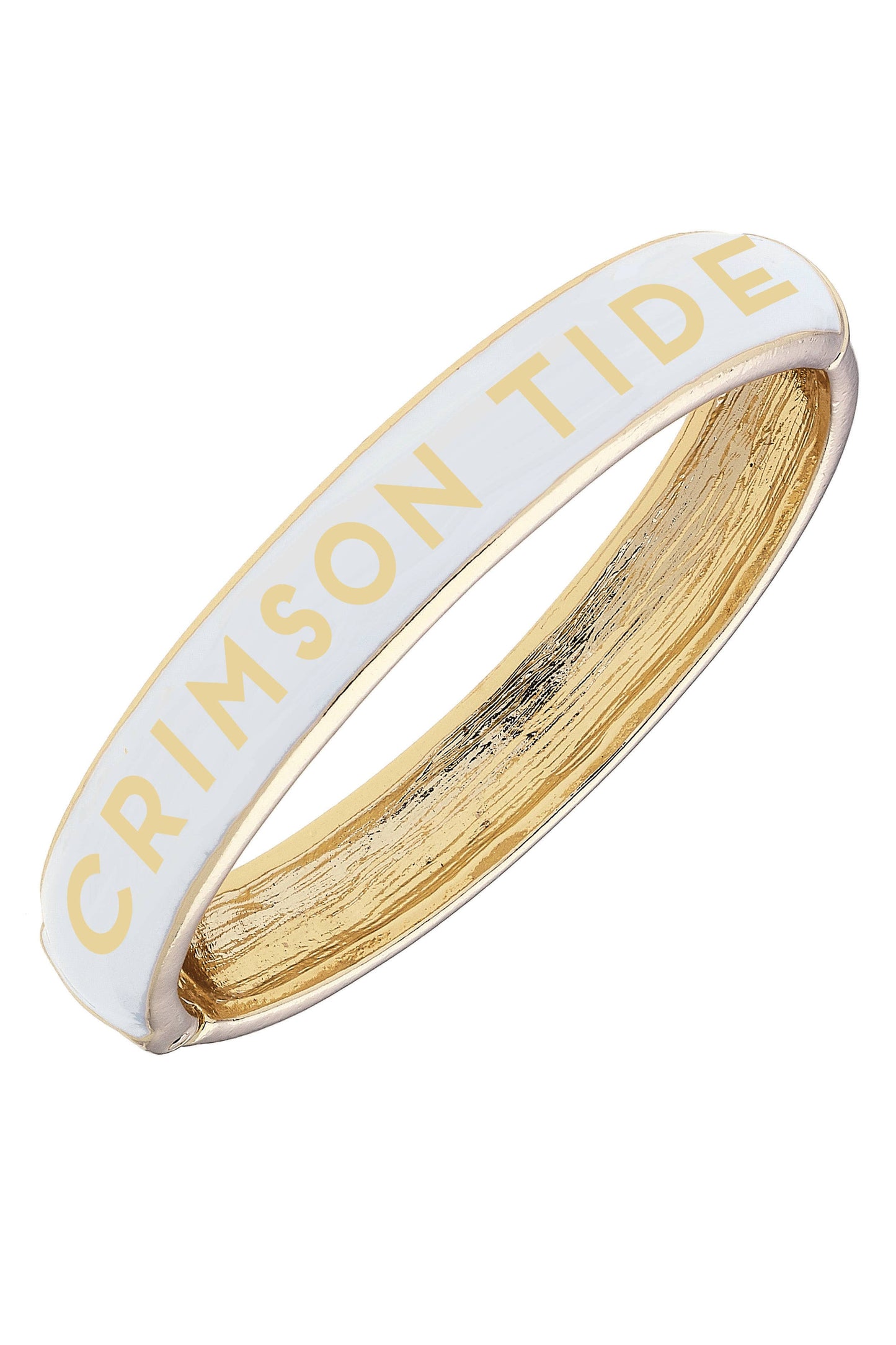 Alabama Crimson Tide Sculpted Enamel Hinge Bangle: Crimson