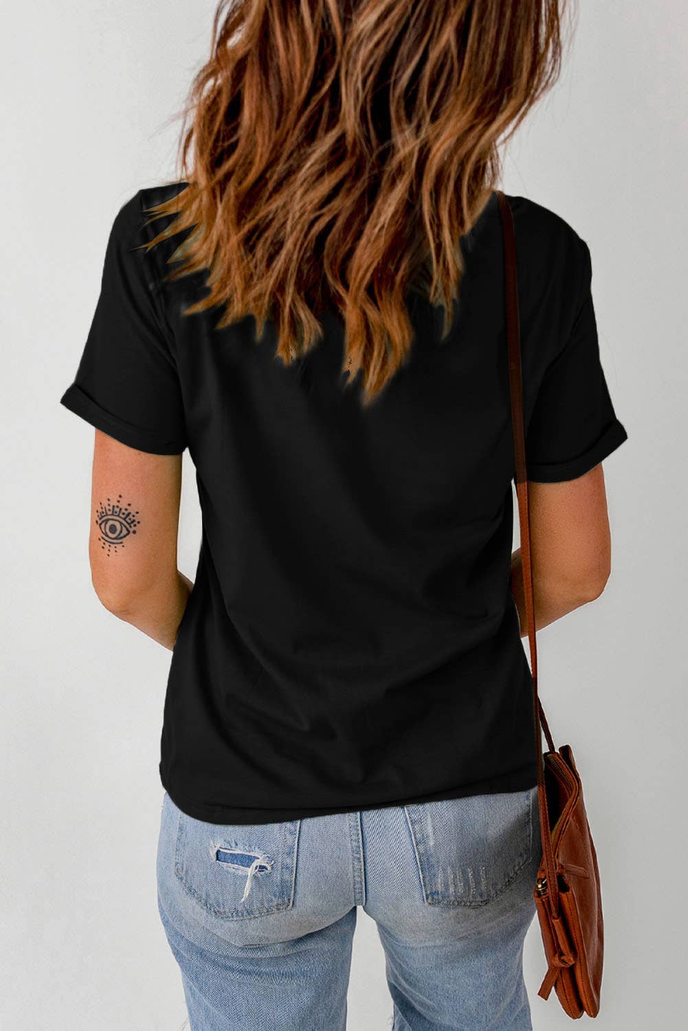 LDC Clover LUCKY Letter Graphic St Patricks Day T Shirt: Black / S