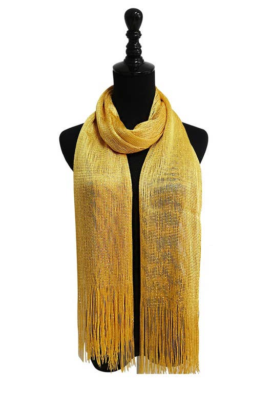 METALLIC SCARVES 1911-B: GOLD