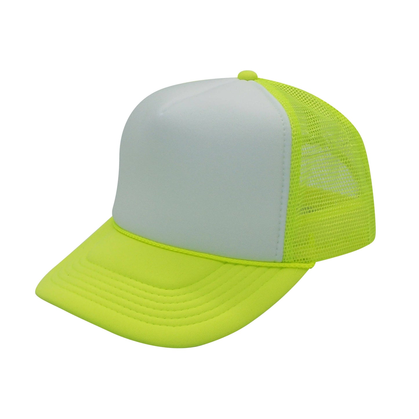 Nissun Neon Color Foam Mesh Trucker Hats Caps, Blank Two Tone Snapbacks: Neon Pink