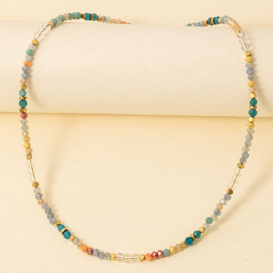 Multi Color Beaded Necklace: MU