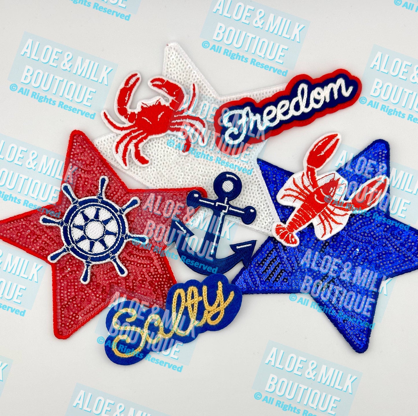 Crab Patch, ocean patches, beach patch, summer patch, crab