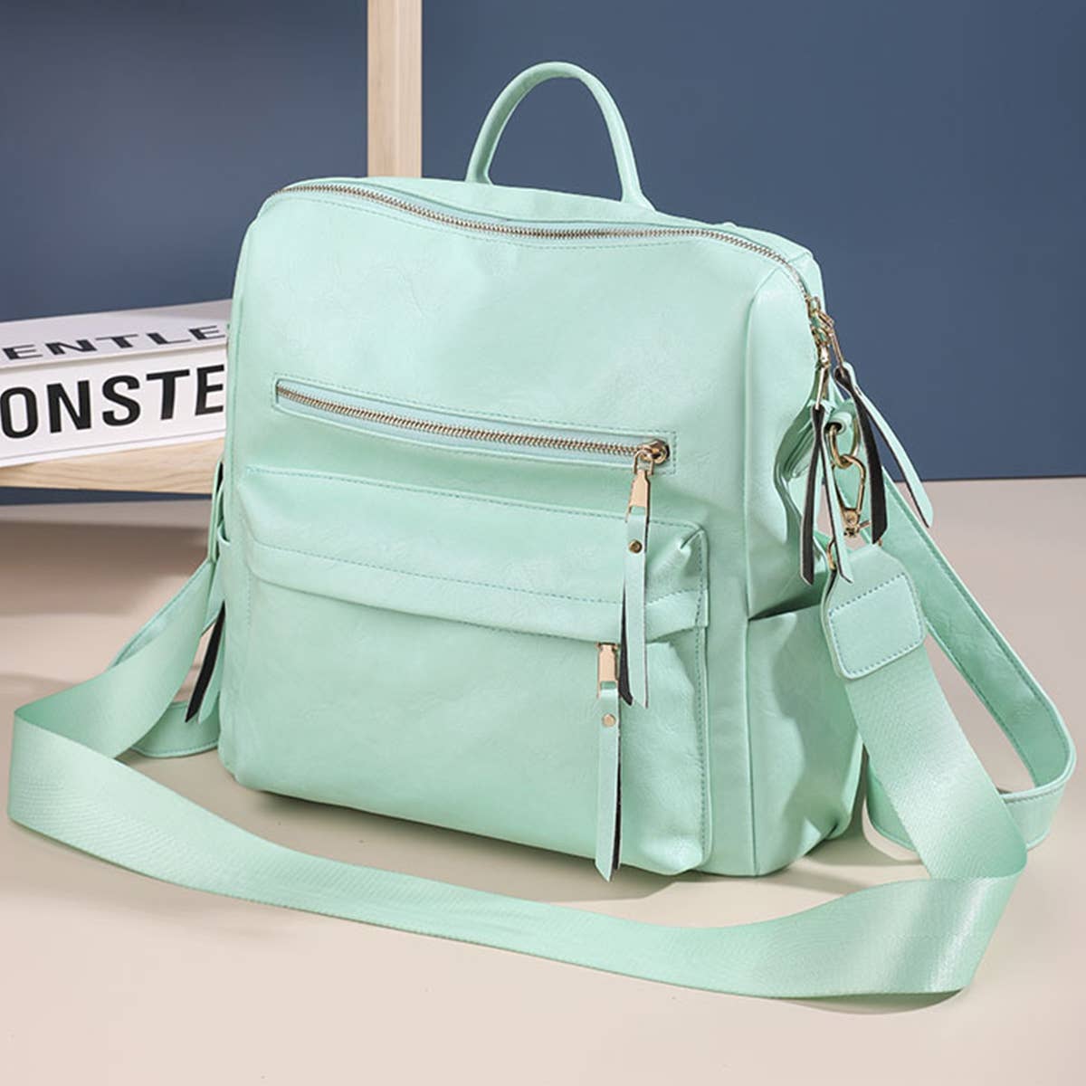 LEATHERL BACKPACKS LARGE CAPACITY CROSSBODY BAGS_CWAB0754: Purple / OS