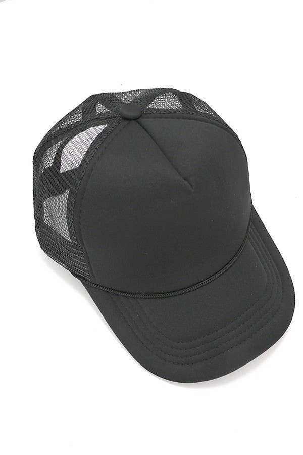 TRUCKER HAT FOAM FRONT MESH BACK HAT CAP | 40HW725: ROYAL/WHITE