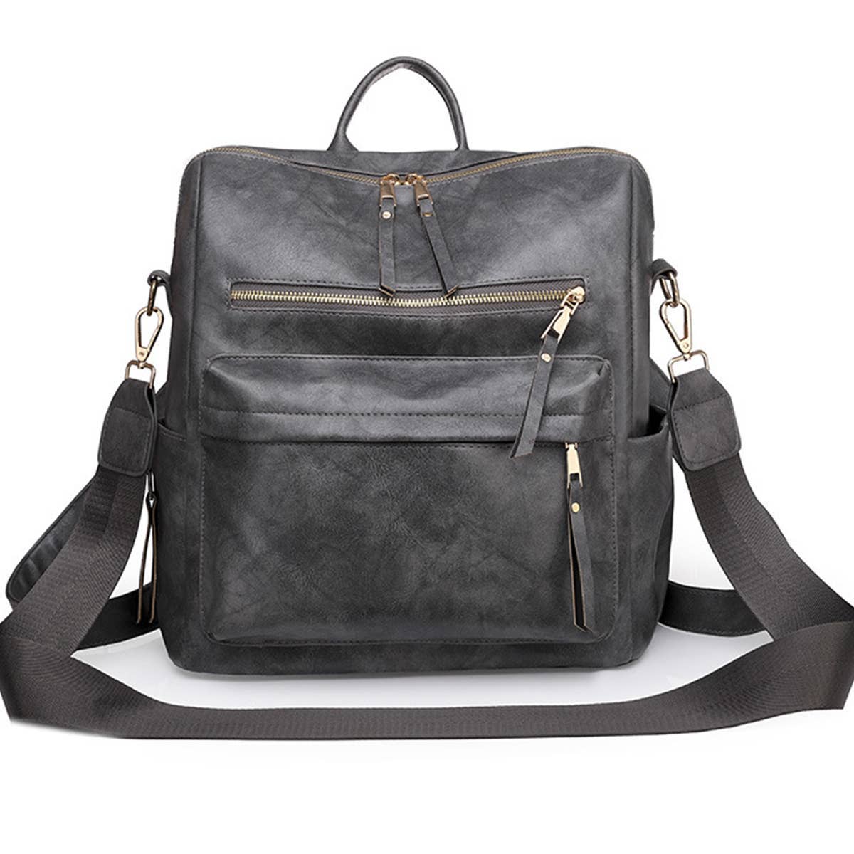 LEATHERL BACKPACKS LARGE CAPACITY CROSSBODY BAGS_CWAB0754: Purple / OS