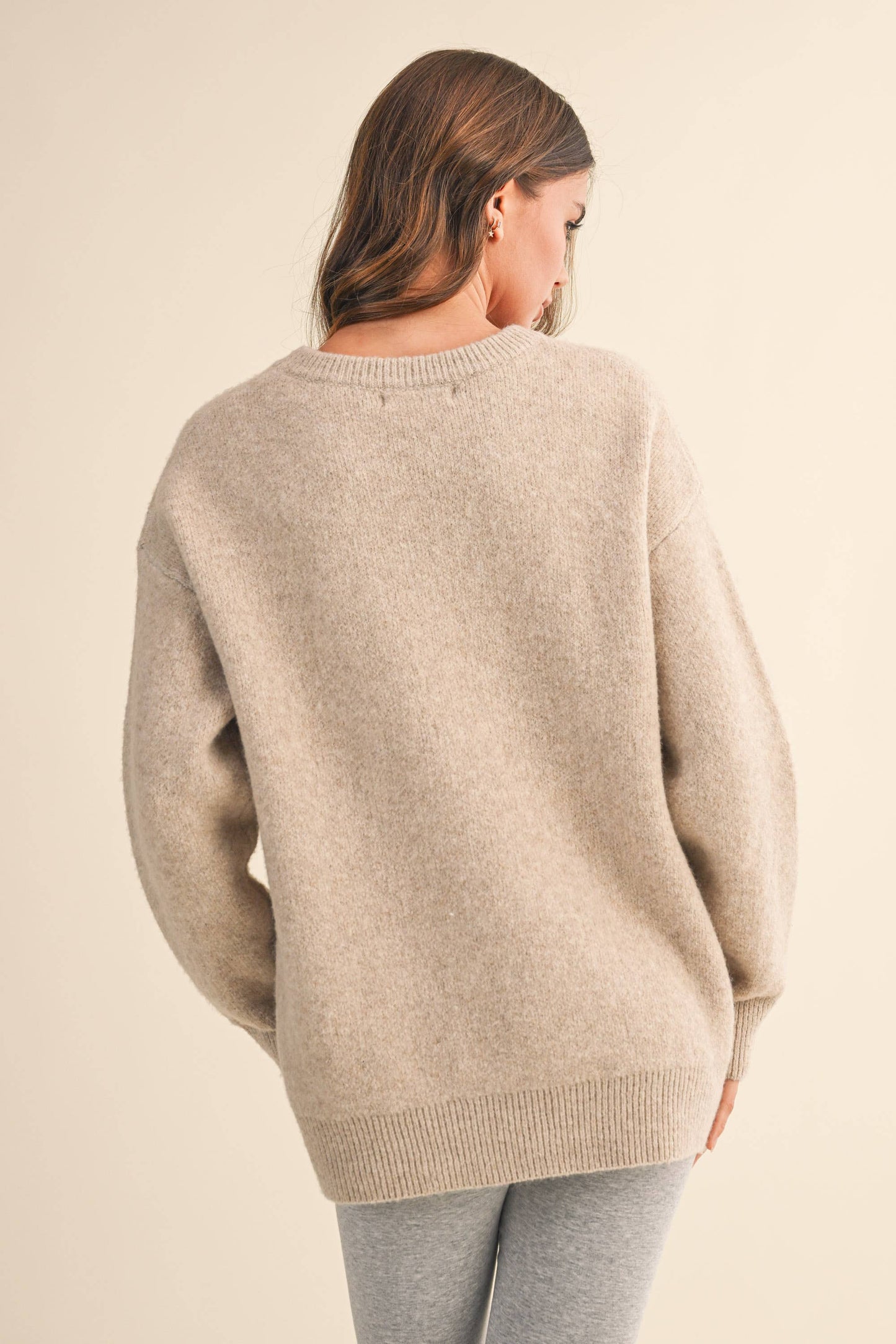 IT4433 LOVE COZY SOFT SWEATER TOP: SAGE / L