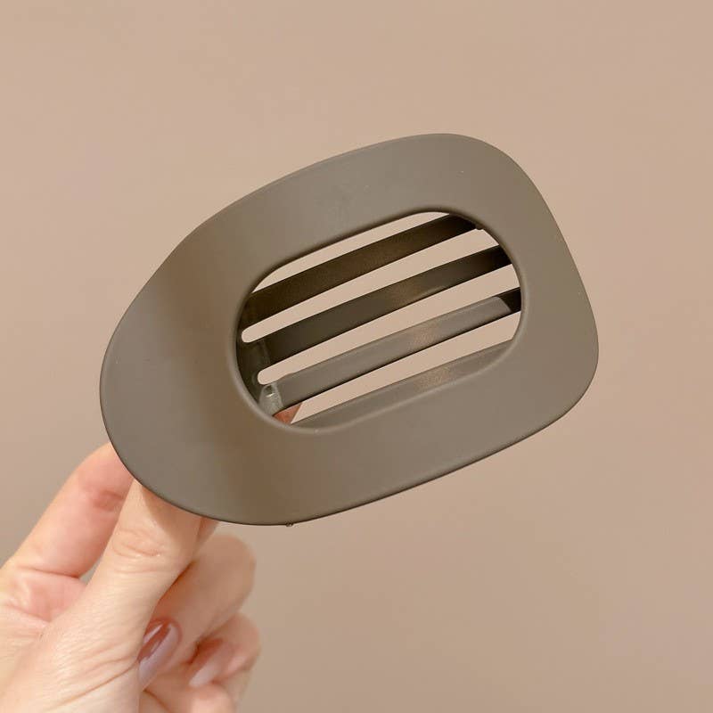 Jumbo Lay Flat Oval Hair Claw Clips Secure Styling | 40H982: AIRY BLUE
