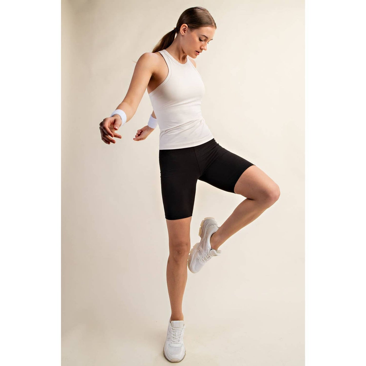 BUTTER SLEEVELESS RACER BACK TANK TOP: Mauve Peony / S-M-L(2-2-2)