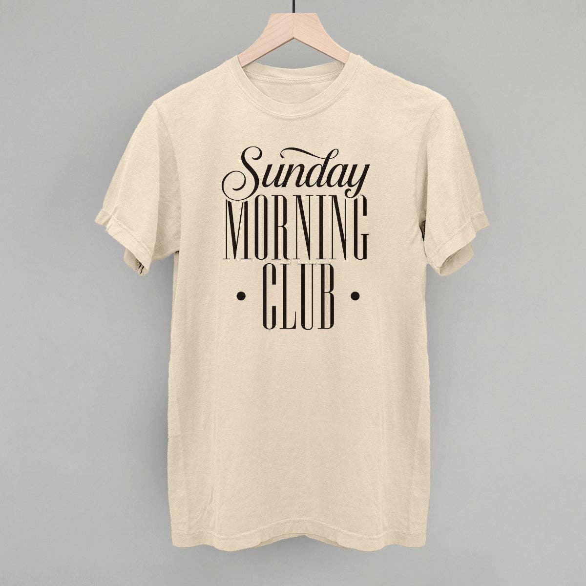 Sunday Morning Club: Bone / M / Oversized Boxy Crew