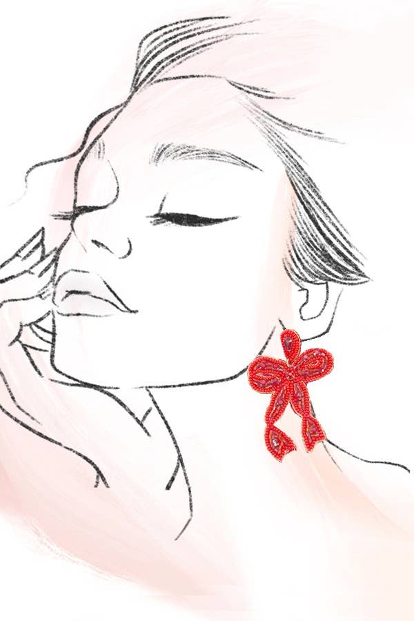 CHRISTMAS HOLIDAY GRINCH SEED BEAD EARRINGS | 91E9927: Green