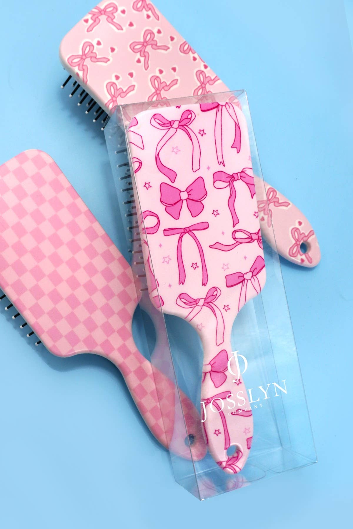 LARGE DETANGLE PADDLE HAIR BRUSH COMB | 40HC100: FLOWER C