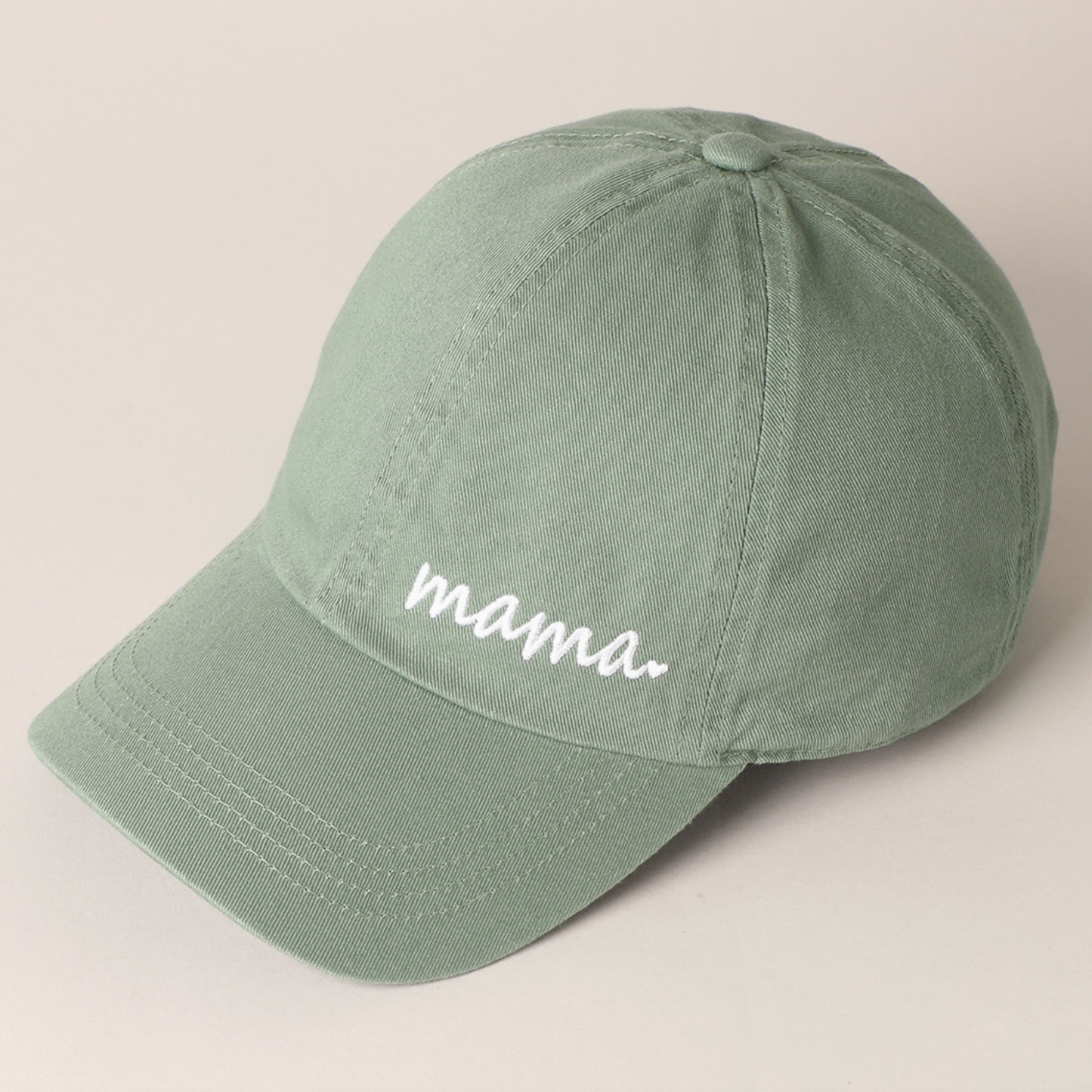 Mama Heart Hat: Light Blue