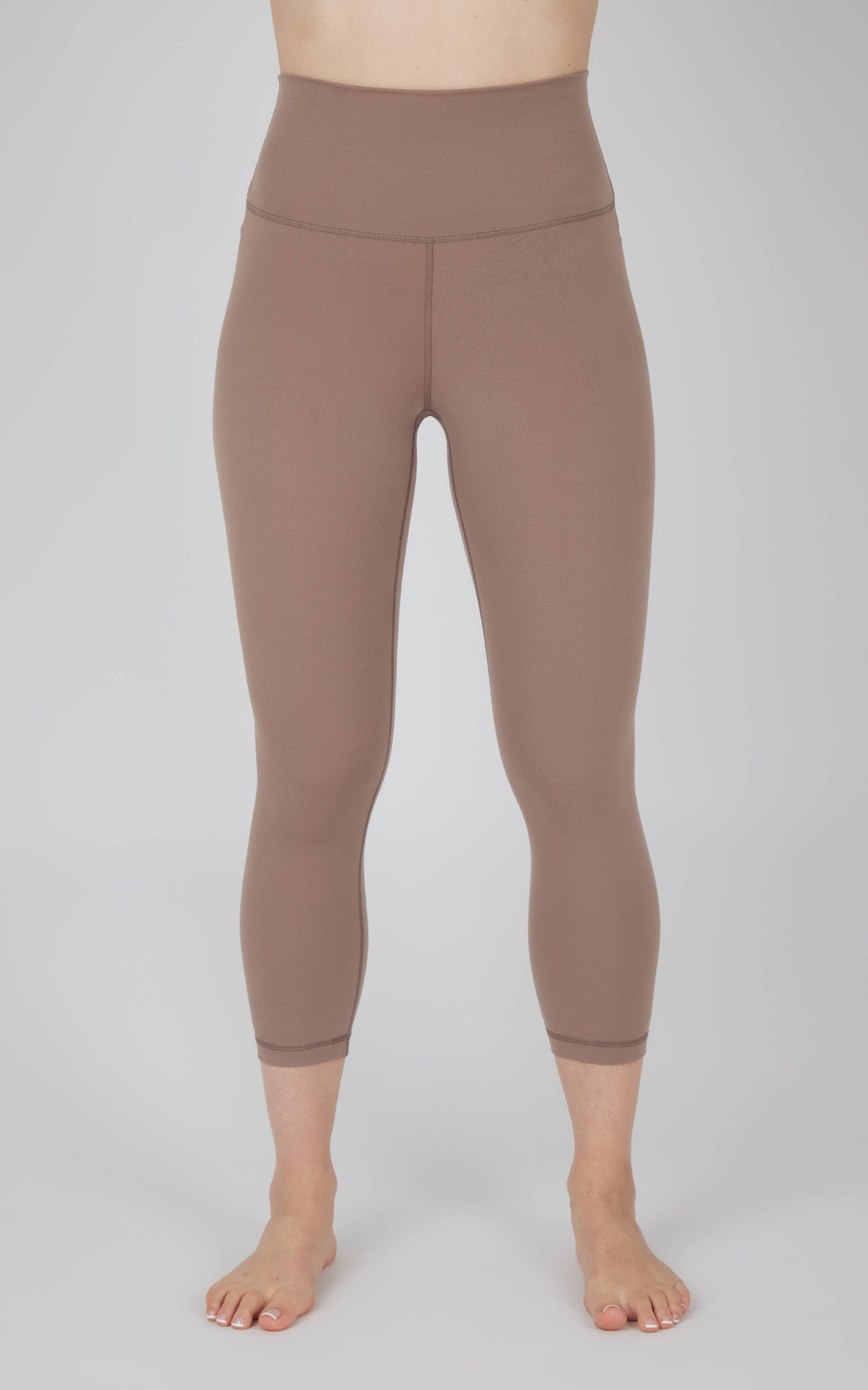 Yogalicious Women's Lux Elastic Free High Rise Capri: CHINOIS GREEN