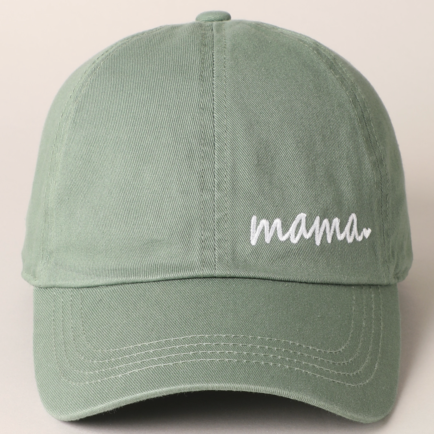 Mama Heart Hat: Light Blue