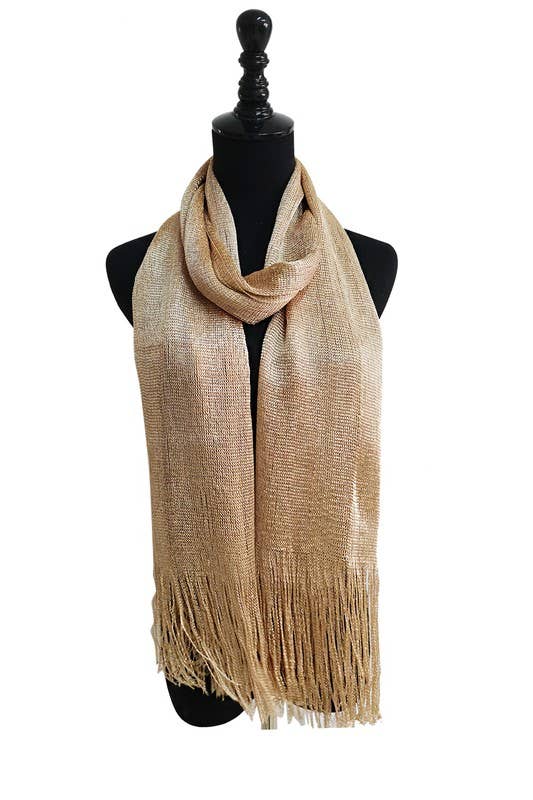 METALLIC SCARVES 1911-B: GOLD
