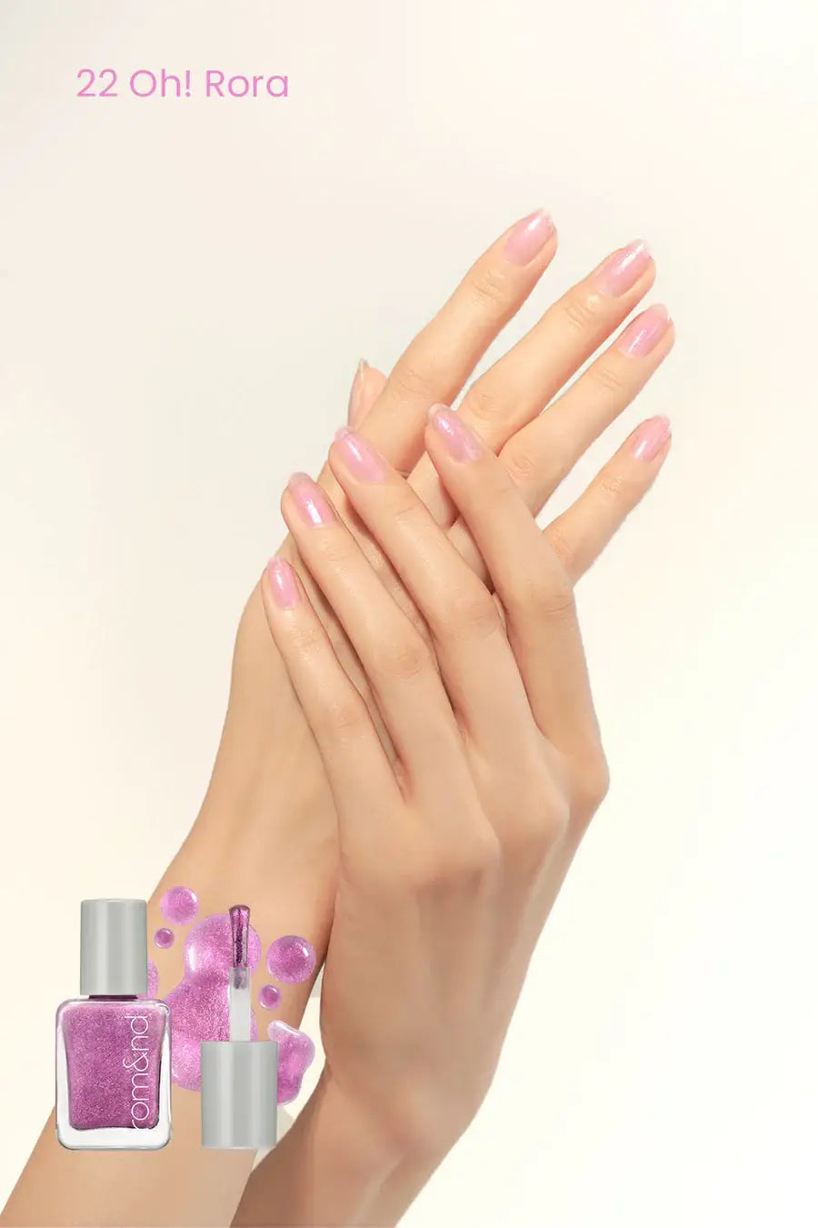 ROM&ND Mood Pebble Quick Dry Nail Polish Nude: 19 Bare Peach