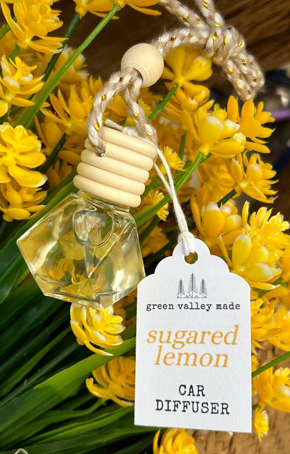 Summer Scented Car Diffusers | Air Fresheners: Sugared Lemon