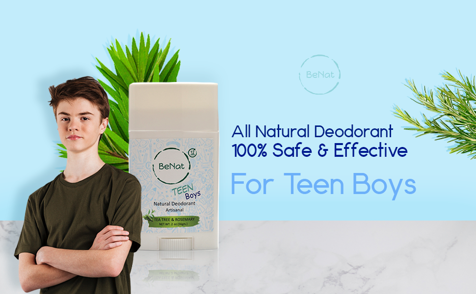 All-natural Deodorants for Kids & Teens: Teen Boys