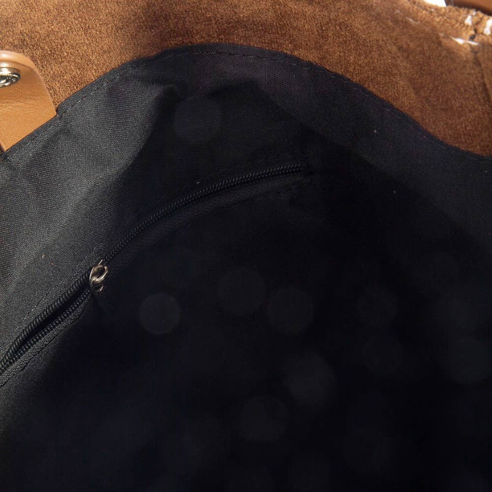 Belt Closure Vegan Leather Bucket Bag: LBR