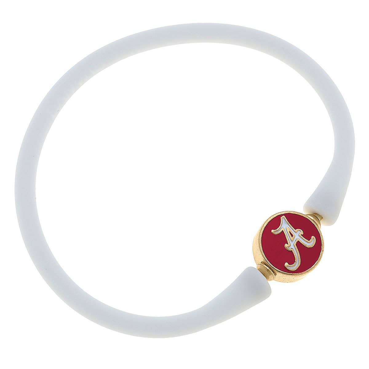 Alabama Crimson Tide Silicone Bali Bracelet: Crimson