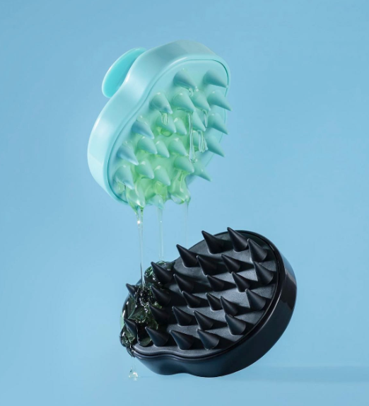 CALA Scalp Massaging Shampoo Shower Hair Brush: Mint