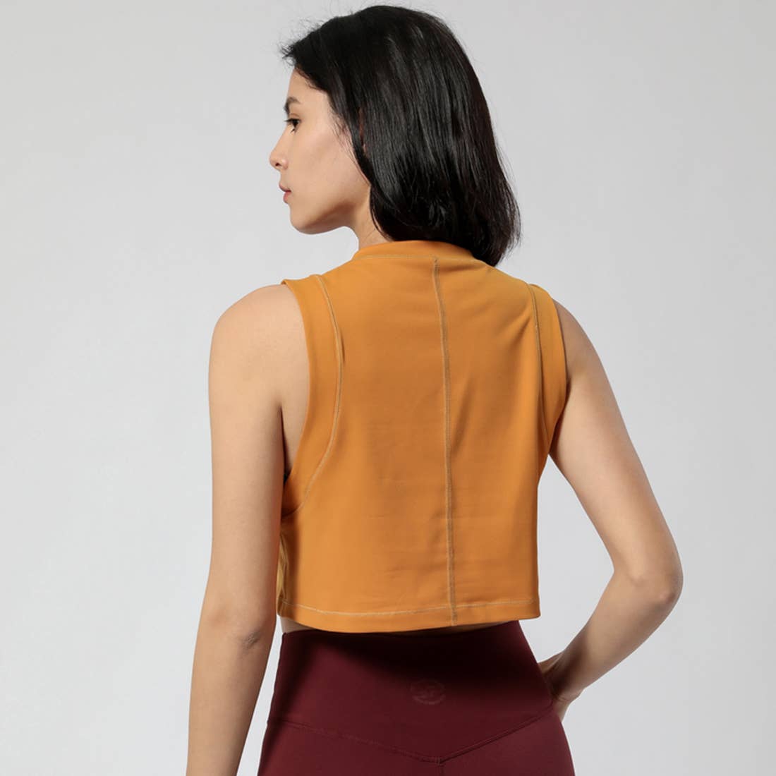 Women Fitness Yoga Loose Elastic Sport Tank Top: Gray / XL