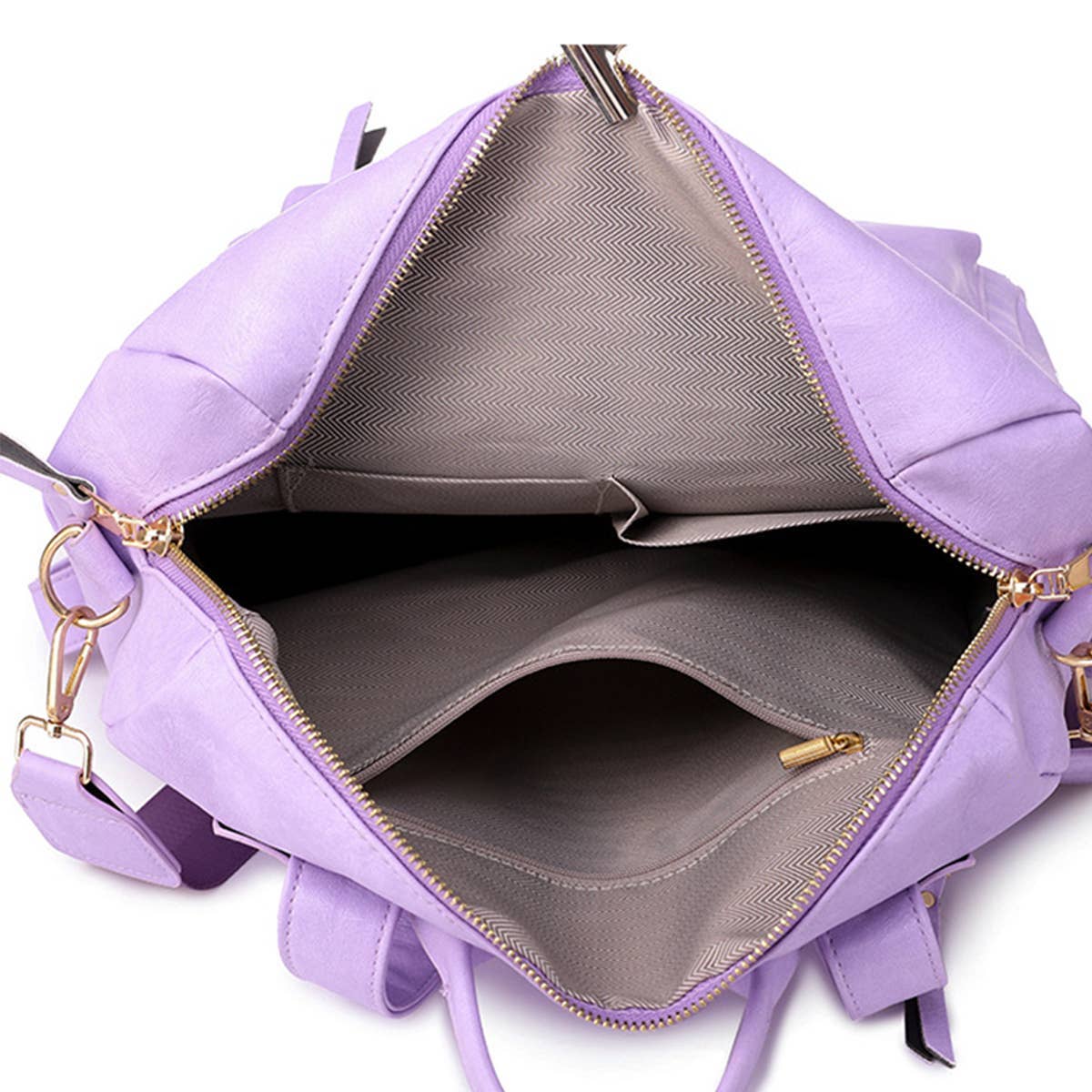 LEATHERL BACKPACKS LARGE CAPACITY CROSSBODY BAGS_CWAB0754: Purple / OS