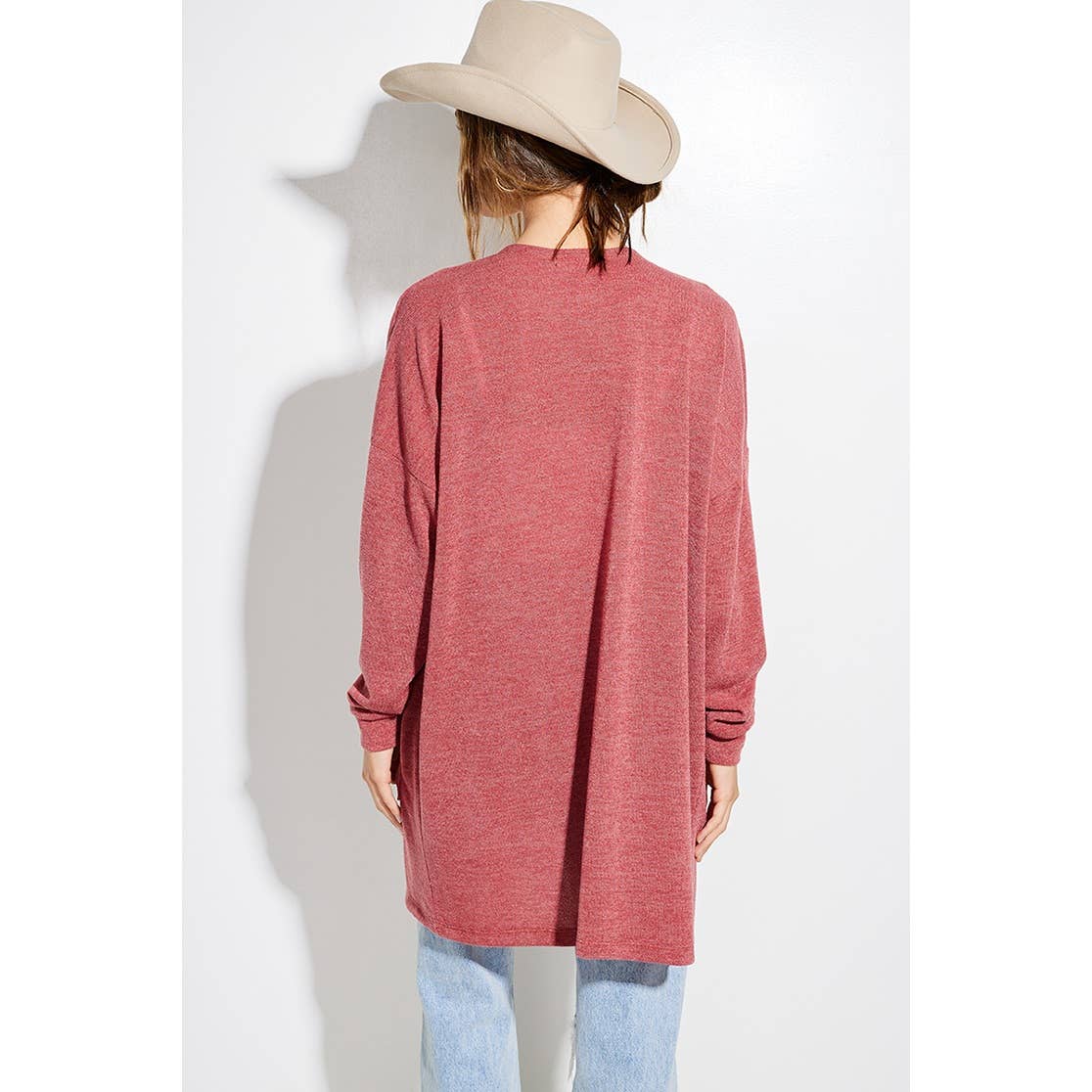 Holiday Cheers Glitter print Knit Cardigan: KHAKI / L