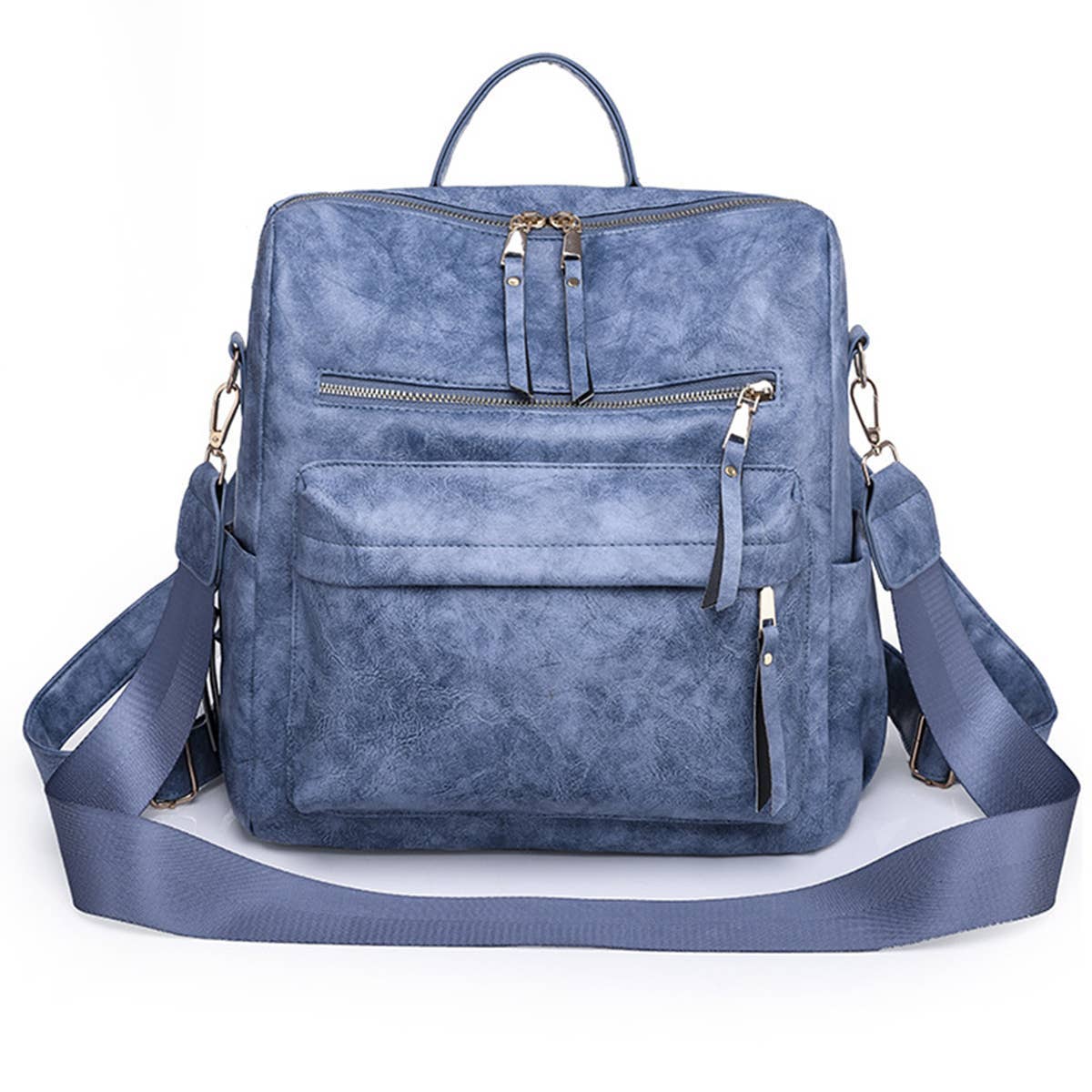 LEATHERL BACKPACKS LARGE CAPACITY CROSSBODY BAGS_CWAB0754: Purple / OS
