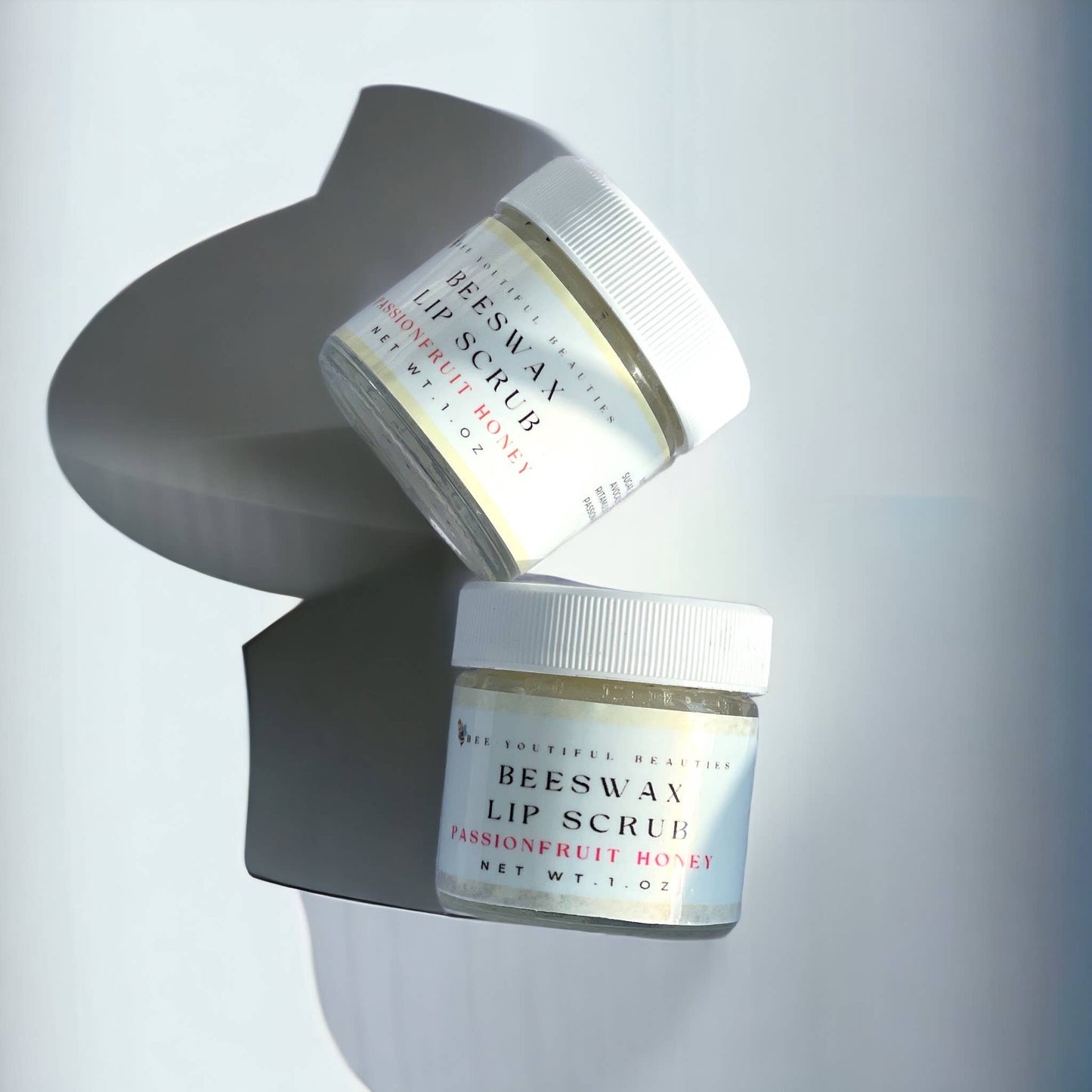 Beeswax Honey Lip Scrub: Coconut Vanilla Peach / .15 ounce tube