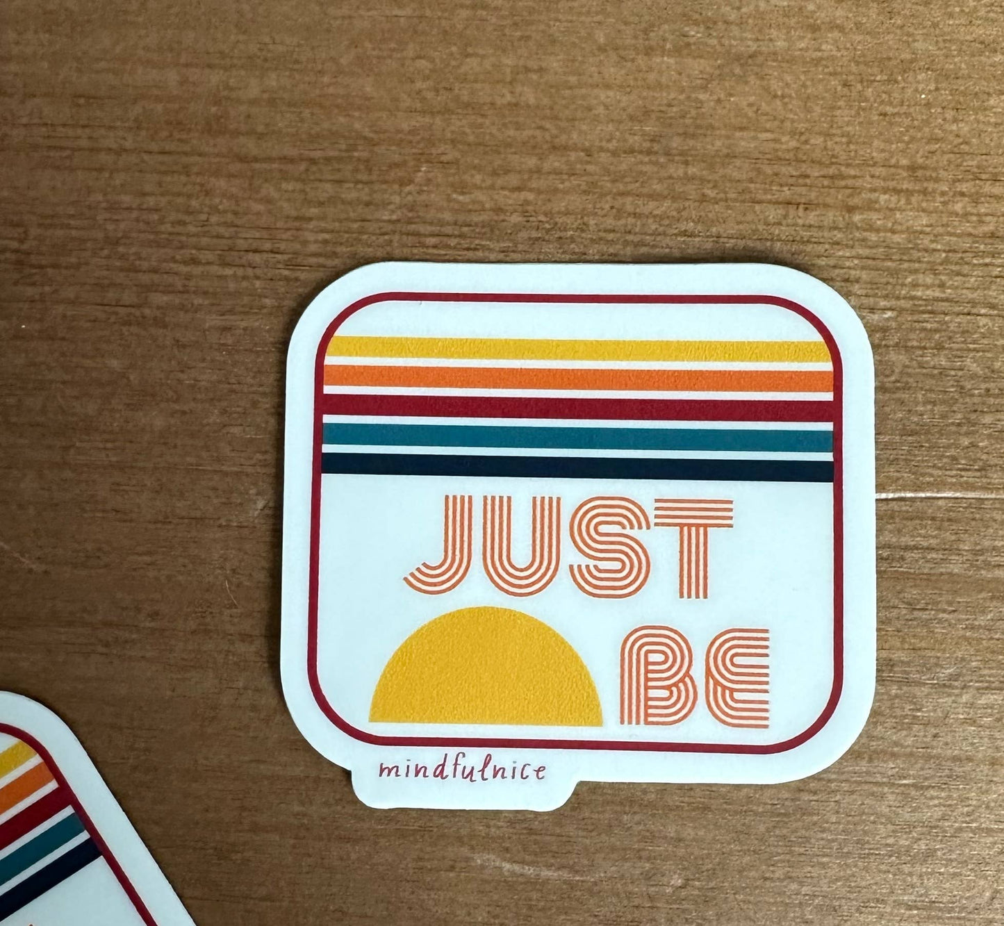 Just Be Mindfulness Sticker Decal