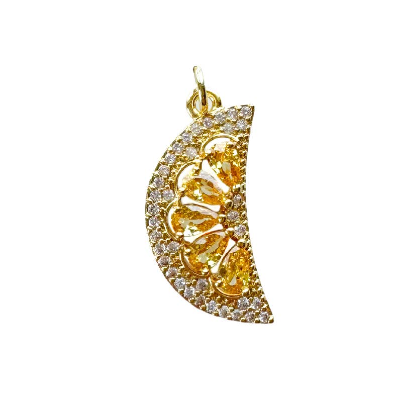 Fruit Charm For Charm Necklace & Bracelet : Yellow