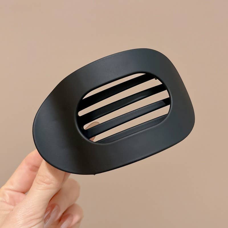 Jumbo Lay Flat Oval Hair Claw Clips Secure Styling | 40H982: AIRY BLUE