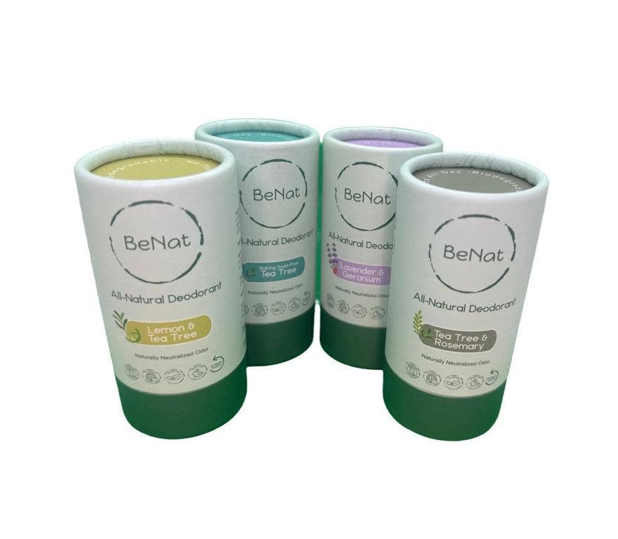 All Natural, Plastic-Free, Zero-Waste Deodorants: Lemon & Tea Tree