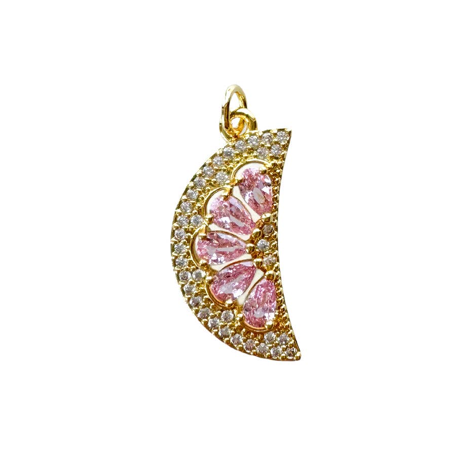 Fruit Charm For Charm Necklace & Bracelet : Dark Pink