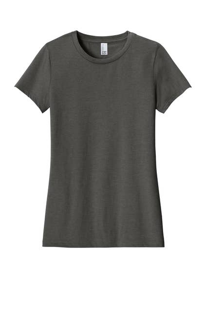 District® Women’s Perfect Blend® CVC Tee: Heathered Navy / M