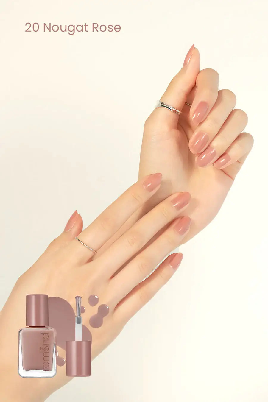 ROM&ND Mood Pebble Quick Dry Nail Polish Nude: 20 Nougat Rose