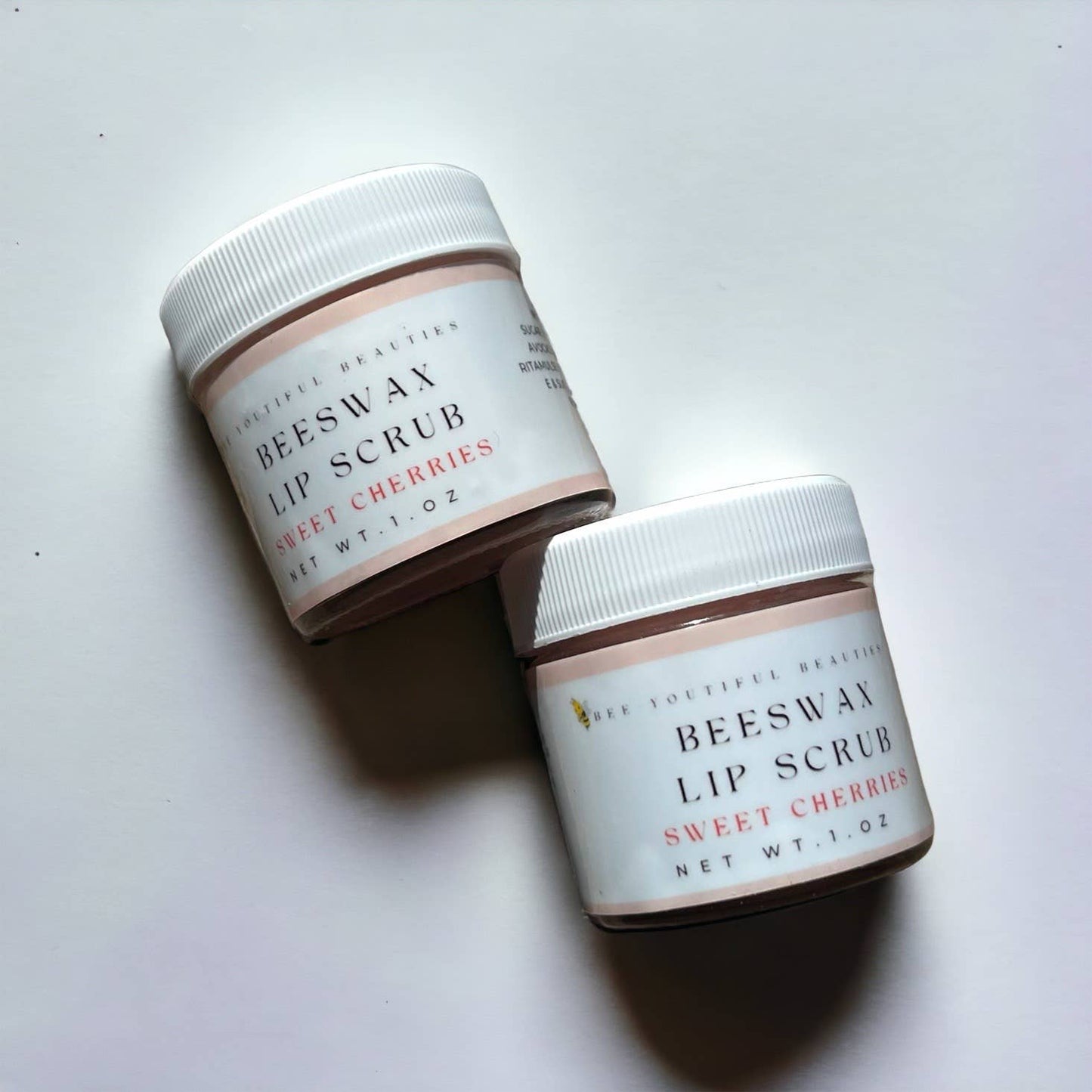 Beeswax Honey Lip Scrub: Strawberry / .15 ounce tube