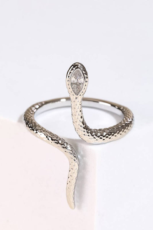Adjustable Open Snake Ring: S