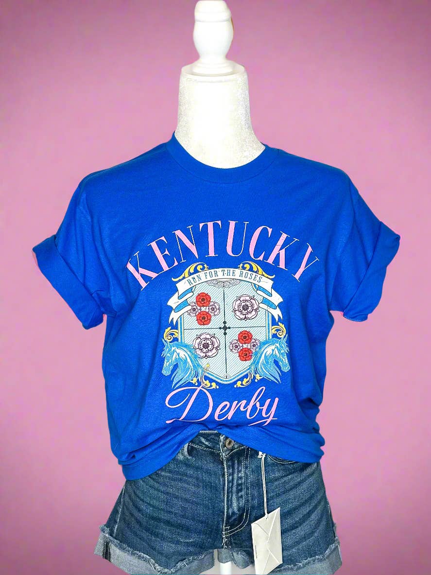 Kentucky Derby Run for the Roses Tee: XL