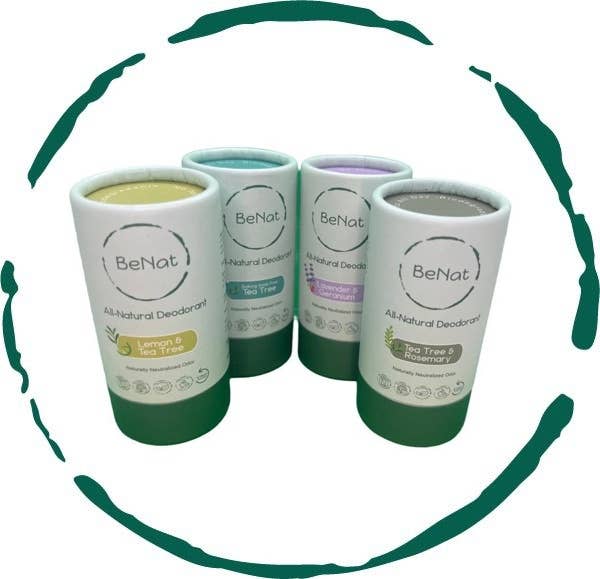 All Natural, Plastic-Free, Zero-Waste Deodorants: Lemon & Tea Tree
