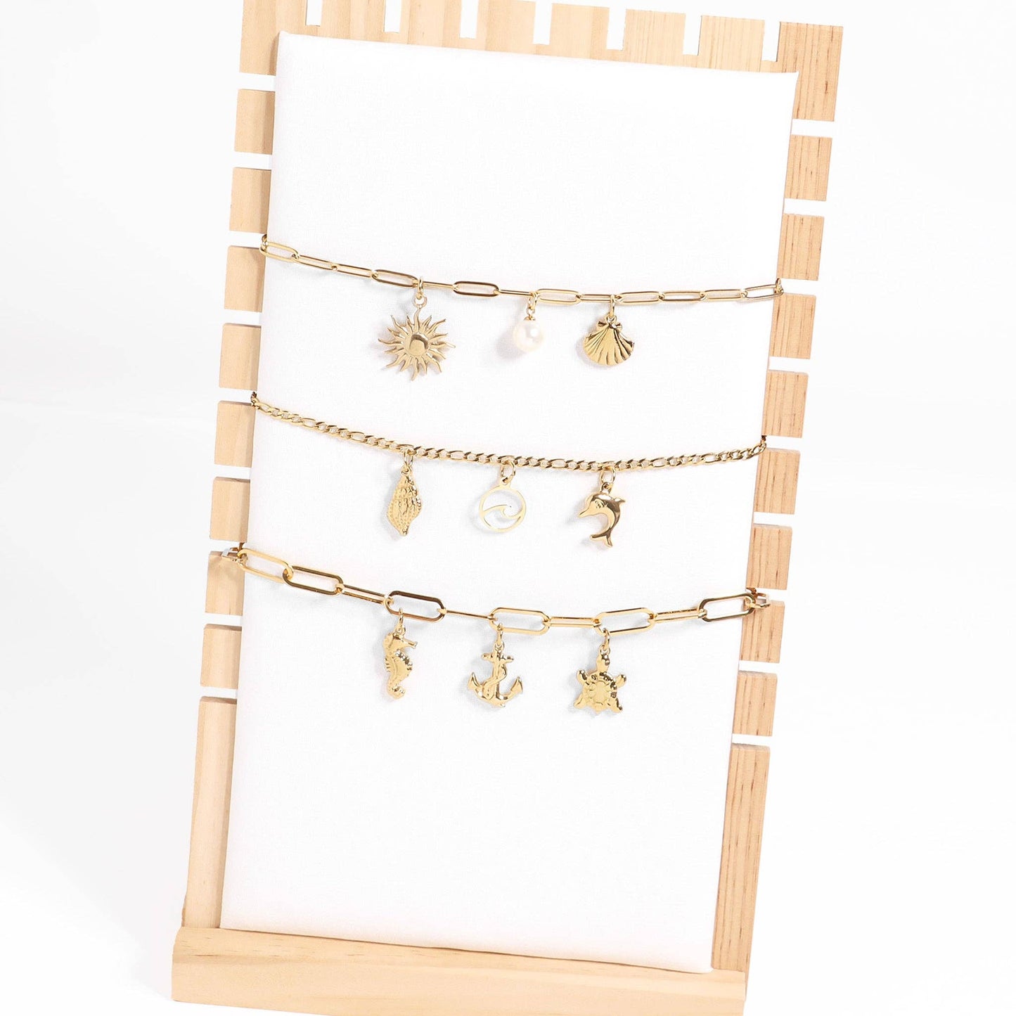 18K Gold PVD Stainless Steel Sea Turtle Charm: Gold