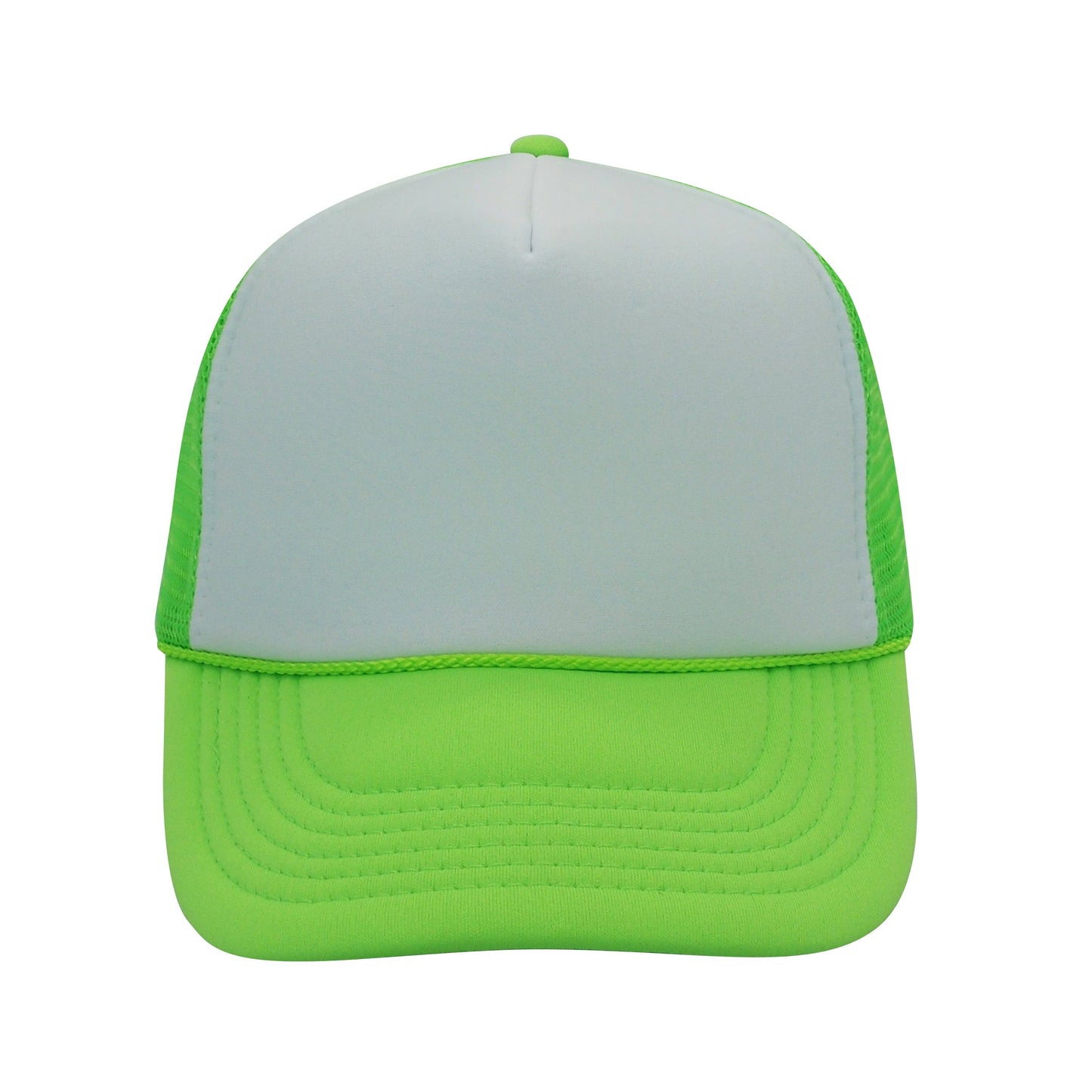 Nissun Neon Color Foam Mesh Trucker Hats Caps, Blank Two Tone Snapbacks: Neon Pink