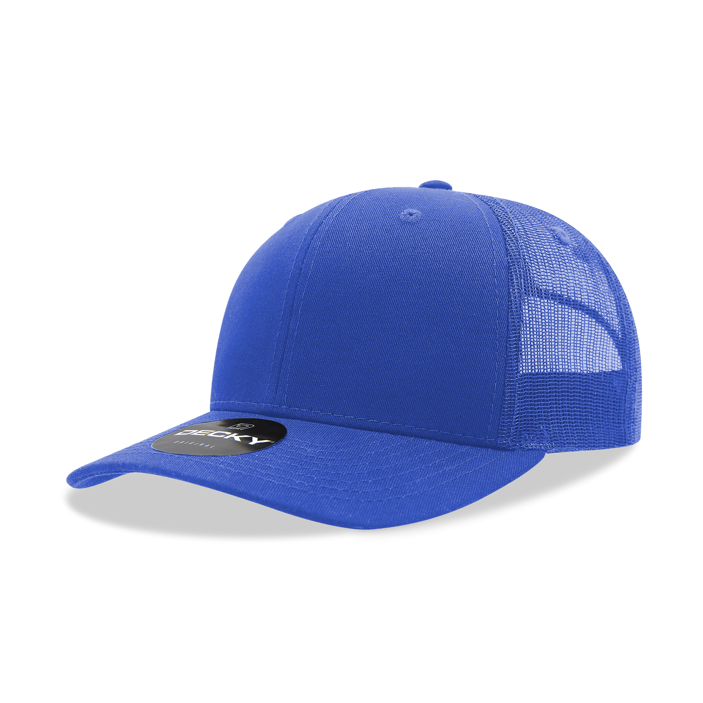 Decky 6021 Classic Trucker Hat, Mid Pro Trucker, 6 Panel Cap: Black