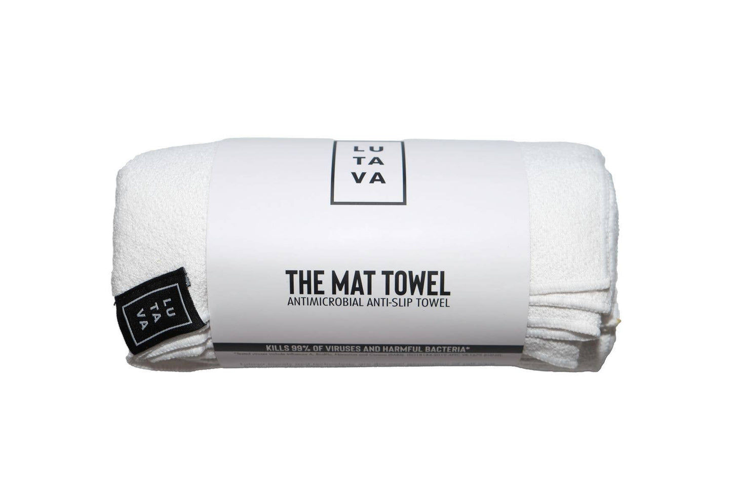 Antimicrobial Non-Slip Mat Towel: White