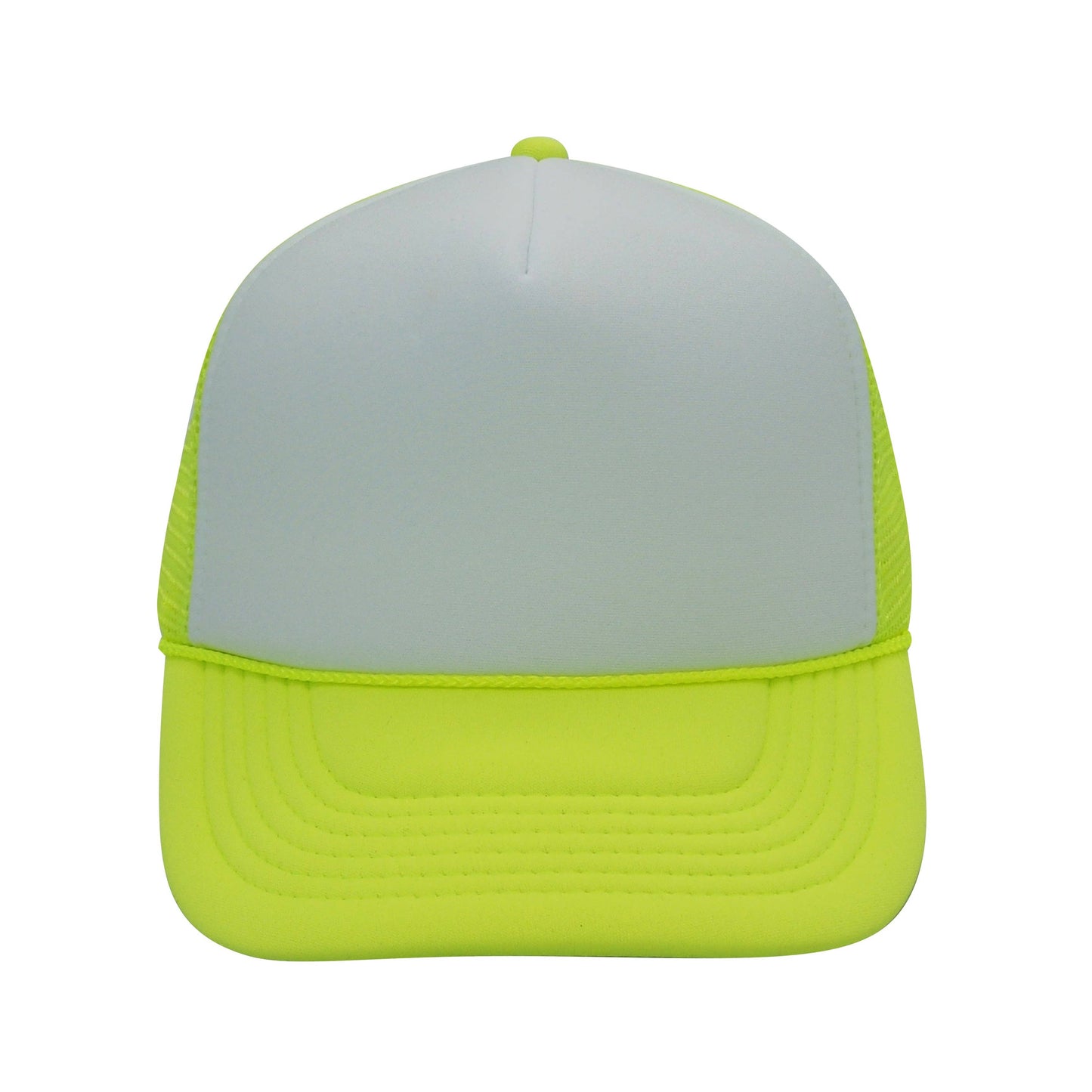 Nissun Neon Color Foam Mesh Trucker Hats Caps, Blank Two Tone Snapbacks: Neon Pink