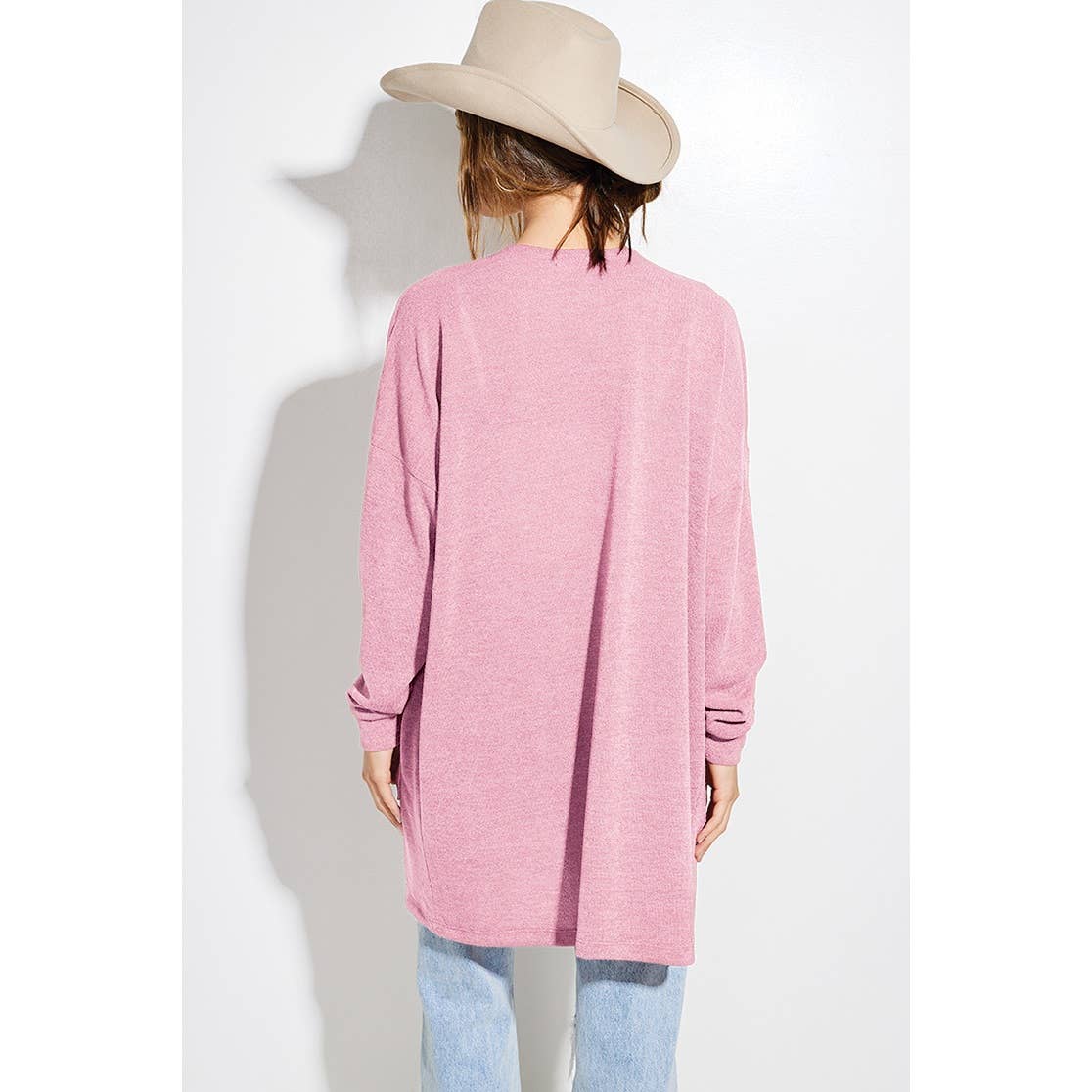Holiday Cheers Glitter print Knit Cardigan: KHAKI / L