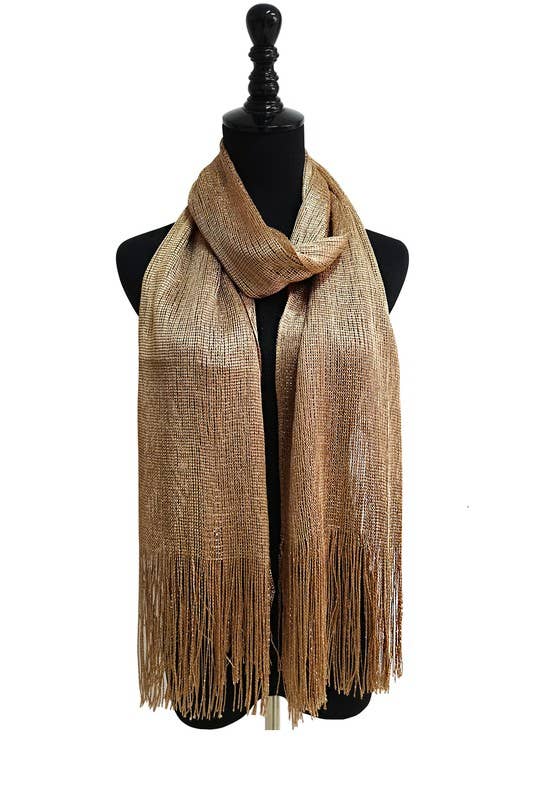 METALLIC SCARVES 1911-B: GOLD